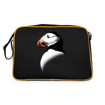 Atlantic Puffin - Retro Bag - black/gold - Back