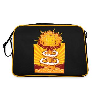 Cartoon explosion - Retro Bag - black/gold - Back