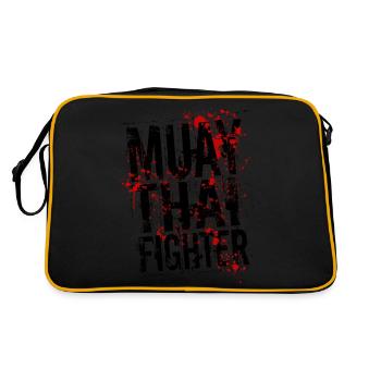 Muay Thai fighter - Sac Retro - noir/or - Dos