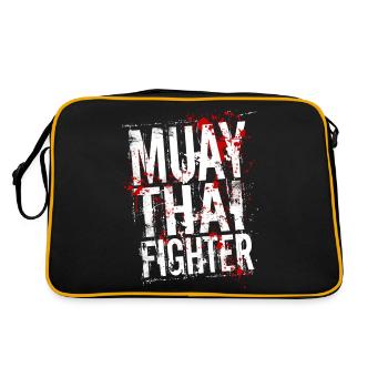 Muay Thai fighter blanc - Sac Retro - noir/or - Dos