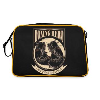 Boxing Hero - The Greatest - On Dark - Retro Bag - black/gold - Back