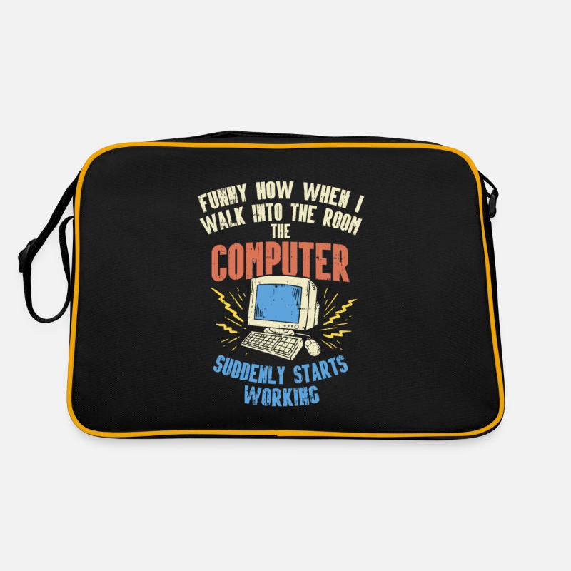 Computer Geek Shirt: Logiciel d'assistance technique I Sac Retro