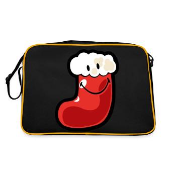 Smiley Christmas Stocking - Sac Retro - noir/or - Dos