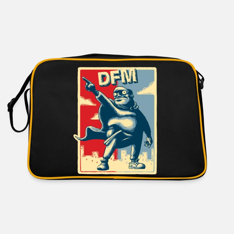 Durchfallmann Motiv "Großes Geschäft" rechteckig Retro Tasche