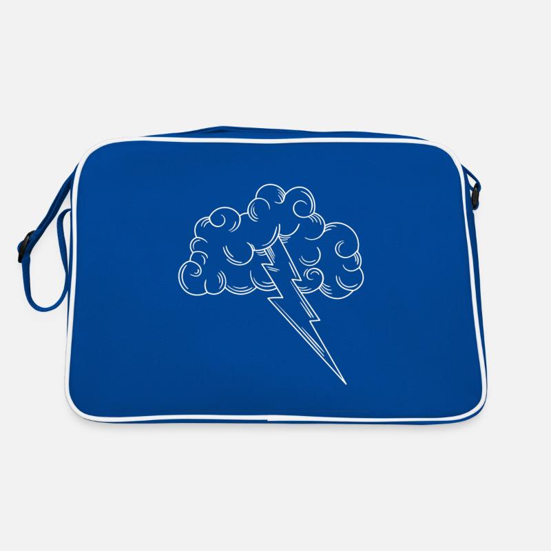 Lightning thunder thunderstorm electricity energy gift idea Retro Bag
