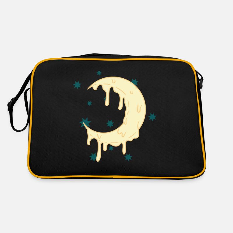 Cheese moon crescent - yellow Retro Bag