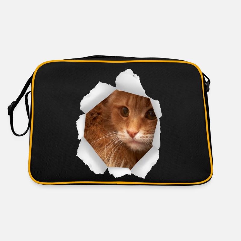 Katze Loch Papier Retro Tasche