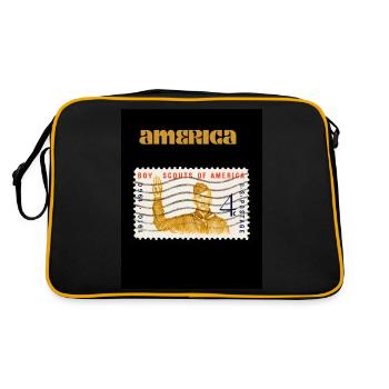 america - Sac Retro - noir/or - Dos