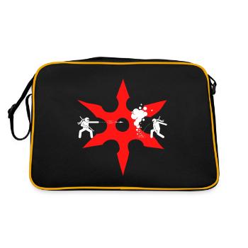 Ninja Fight - Sac Retro - noir/or - Dos