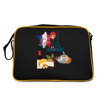 The charm of France - Retro Bag - black/gold - Back