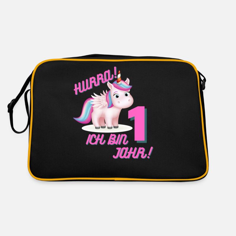 1 Geburtstag,Mädchen Retro Tasche