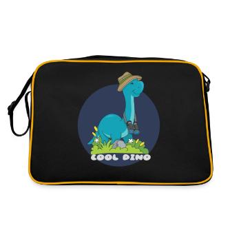 Cool Dino - Retro Bag - black/gold - Back