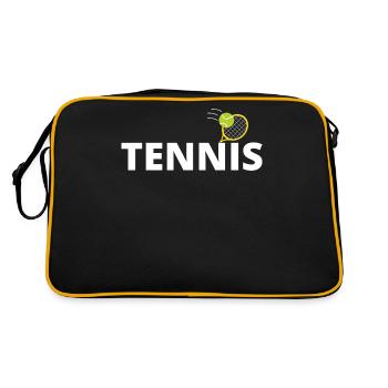 tennis / Tennis / Tennis / Tennis / Tennis jouer - Sac Retro - noir/or - Dos