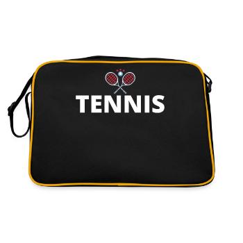 tennis / Tennis / Tennis / Tennis / Tennis jouer - Sac Retro - noir/or - Dos