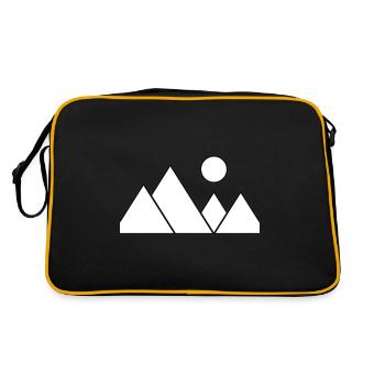 Montagnes - Sac Retro - noir/or - Dos