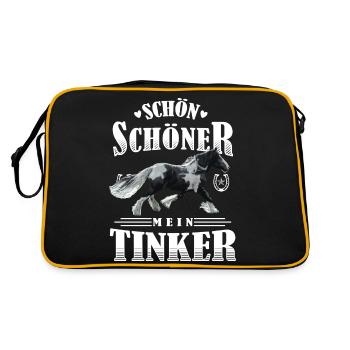 Schön Schöner Mein Tinker - Retro Tasche - Schwarz/Gold - Hinten
