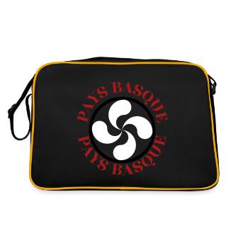 PAYS BASQUE 2 - Sac Retro - noir/or - Dos