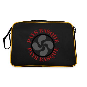 PAYS BASQUE - Sac Retro - noir/or - Dos