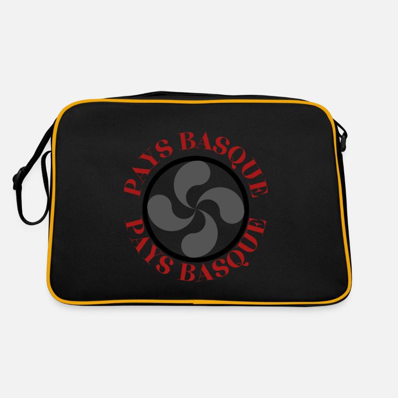 BASKENLAND - Retro Tasche - Schwarz/Gold