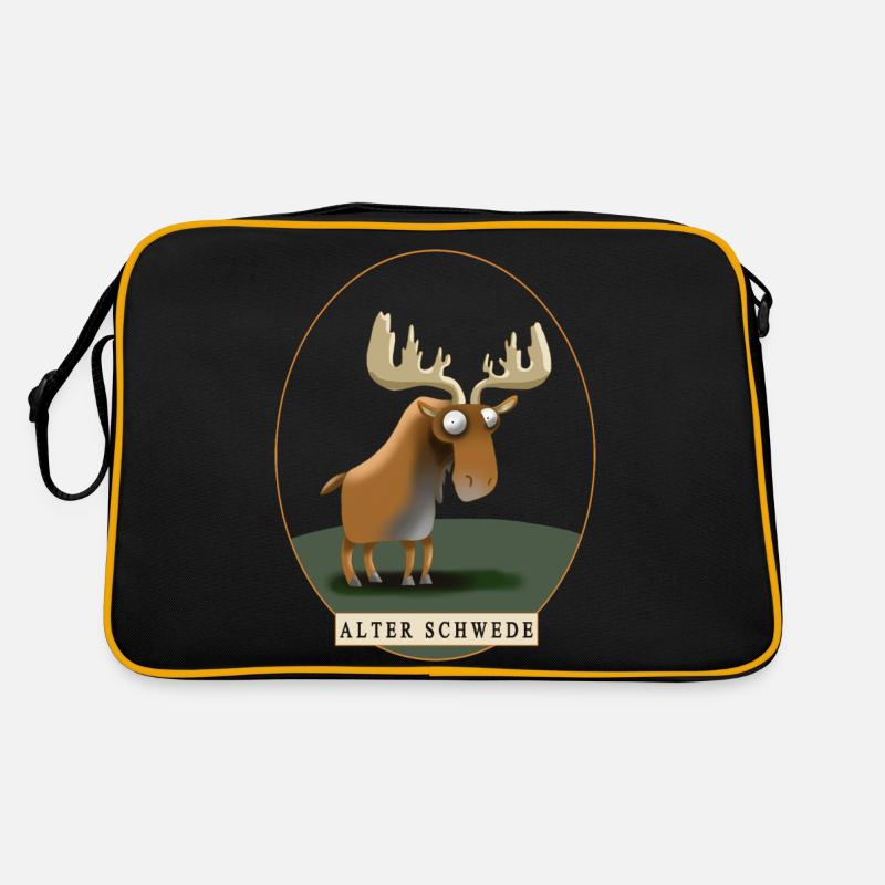 Alter Schwede - Retro Tasche - Schwarz/Gold