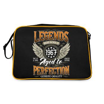 Né en 1967 Legends Vintage Anniversaire - Sac Retro - noir/or - Dos