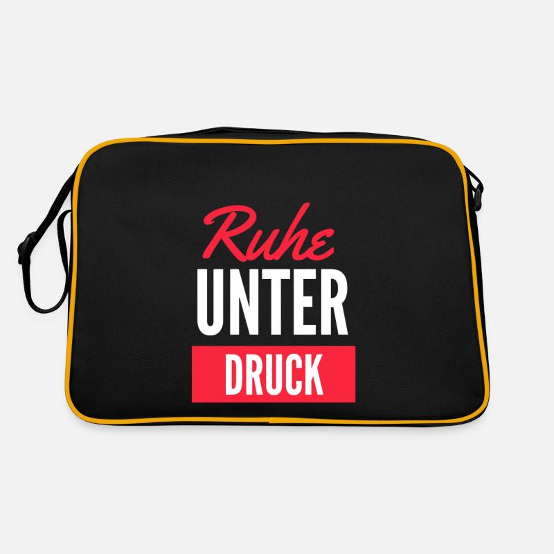 Ruhe unter Druck Retro Tasche