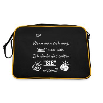 Mögen - Retro Tasche - Schwarz/Gold - Hinten