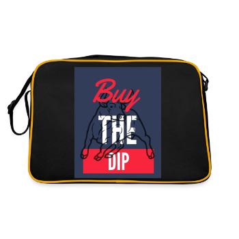 Buy The Dip 2 - Retro Tasche - Schwarz/Gold - Hinten