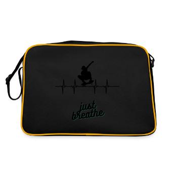 Just chillin - Retro Bag - black/gold - Back