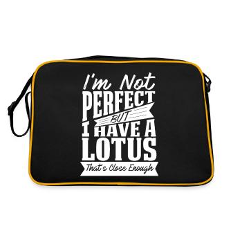 PERFEKT MIT LOTUS CAR - Retro Tasche - Schwarz/Gold - Hinten