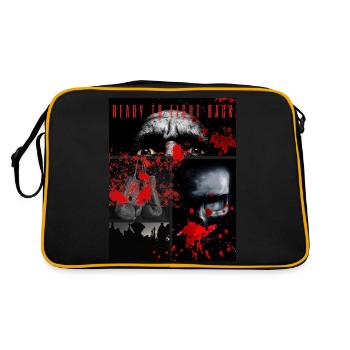 "Ready to fight back" - Sac Retro - noir/or - Dos