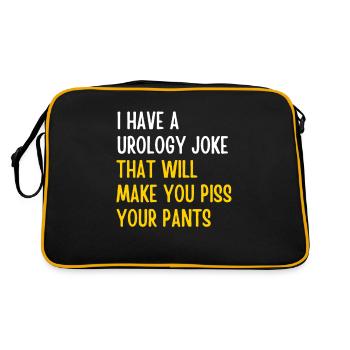 Urology joke 4 - Retro Bag - black/gold - Back