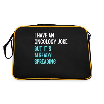 Oncology joke - Retro Bag - black/gold - Back