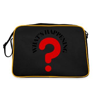 What's Happening Illustration - Retro Bag - black/gold - Back