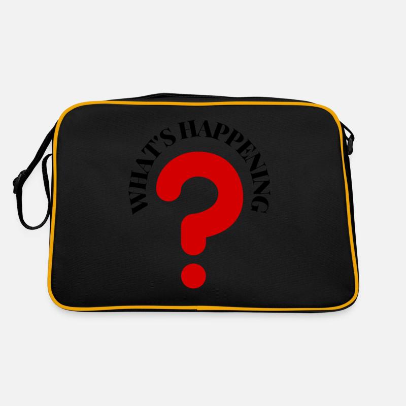 What's Happening Illustration Retro Tasche