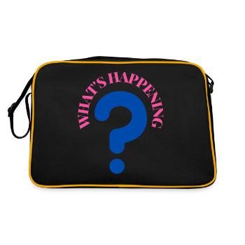 What's Happening Illustration - Retro Bag - black/gold - Back