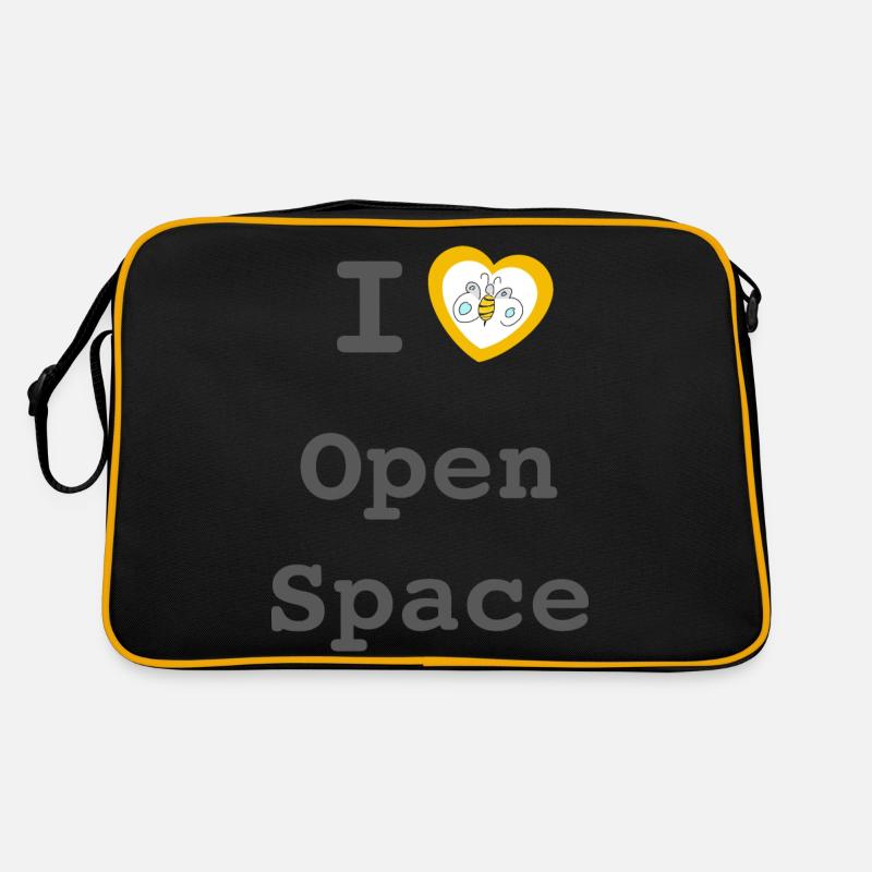 I love Open Space Retro Tasche