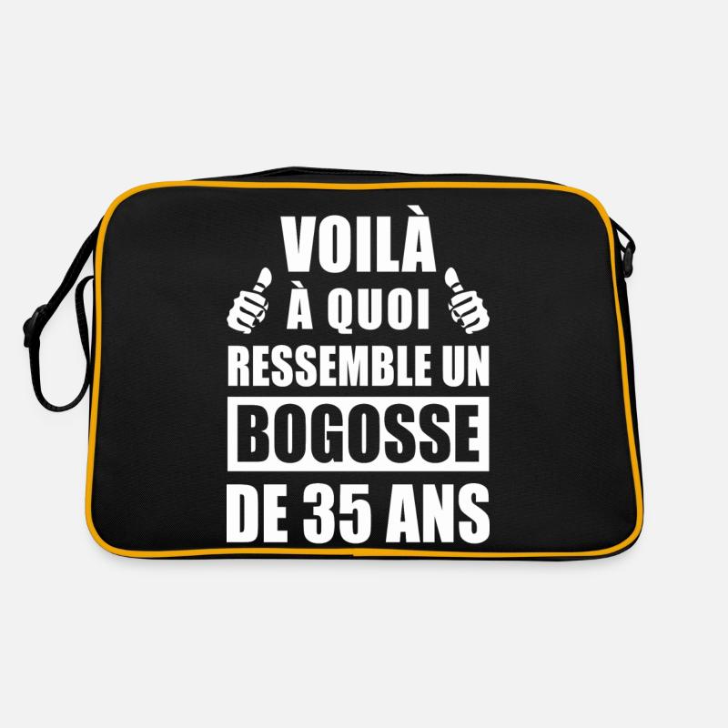 bogosse de 35 ans / humour 35 ans Sac Retro
