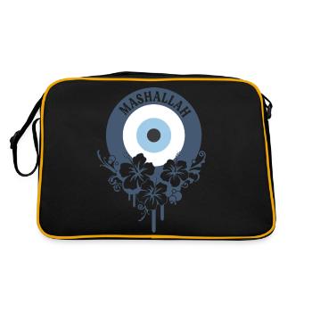 Nazar - Retro Tasche - Schwarz/Gold - Hinten