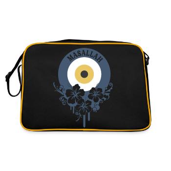 Nazar - Retro Tasche - Schwarz/Gold - Hinten