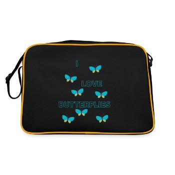 butterflies - Sac Retro - noir/or - Dos