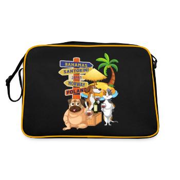 where are you going - Retro Bag - black/gold - Back