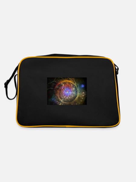 SPACE - Retro Tasche - Schwarz/Gold