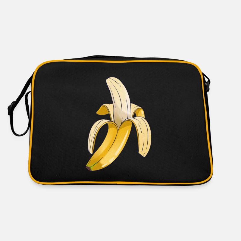 banane - harte Schale, weicher Kern Retro Tasche