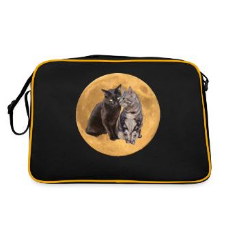 Les frangins fond planète 2 - Sac Retro - noir/or - Dos