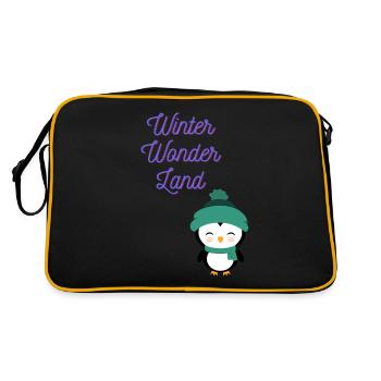 Pays des merveilles de l’hiver - Sac Retro - noir/or - Dos