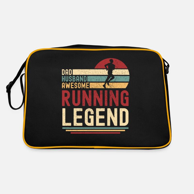 Running retro daddy running legend vintage Retro Bag