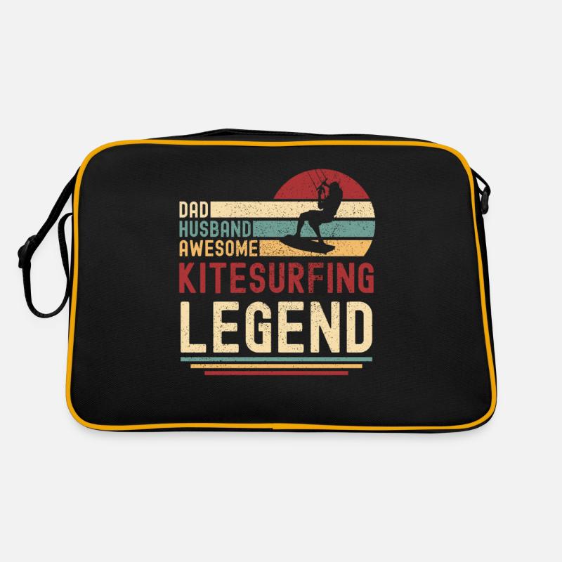 Ehemann Vater Kitesurf Legende Retro Vintage Retro Tasche