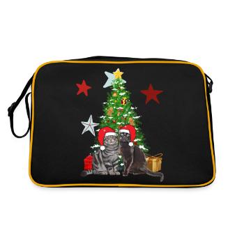 Sapin de Noël des Frangins - Sac Retro - noir/or - Dos
