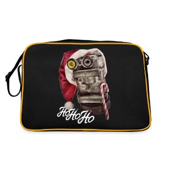 Pièces de voiture HoHoHo avec chapeau de Noël - Sac Retro - noir/or - Dos